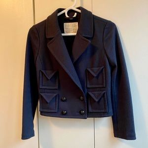 Madewell cropped wool jacket.